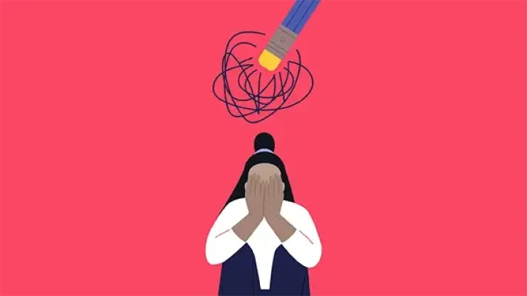 Distress illustration